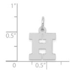 14KW Small Block Letter H Initial Charm - Image 3
