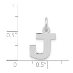 14KW Small Block Letter J Initial Charm - Image 3