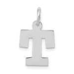 14KW Small Block Letter T Initial Charm